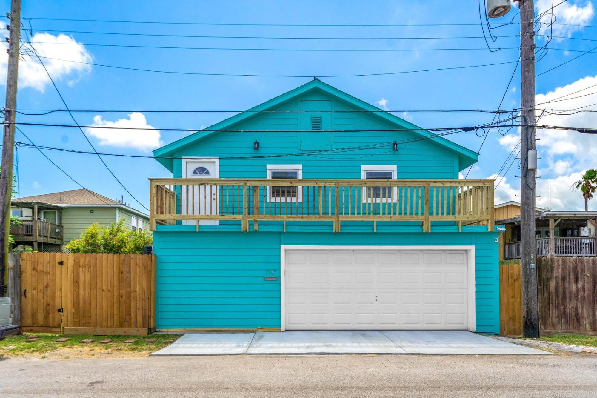 Nr Beach Pier Oasis Game Tables Yard Bbq Galveston Exterior foto